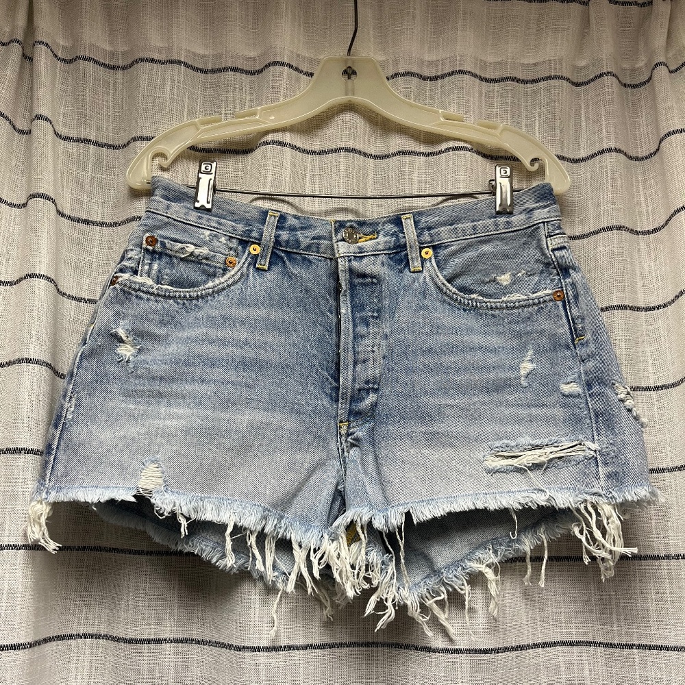 Agolde brand Parker cut off Jean short size 28 NWT
